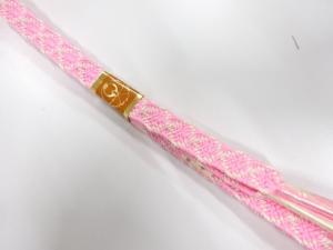 未使用品　正絹　手組帯締め